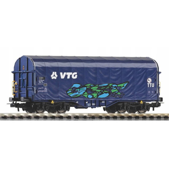 Wagon kryty Shimmns VTG z graffiti Piko 58965 HO